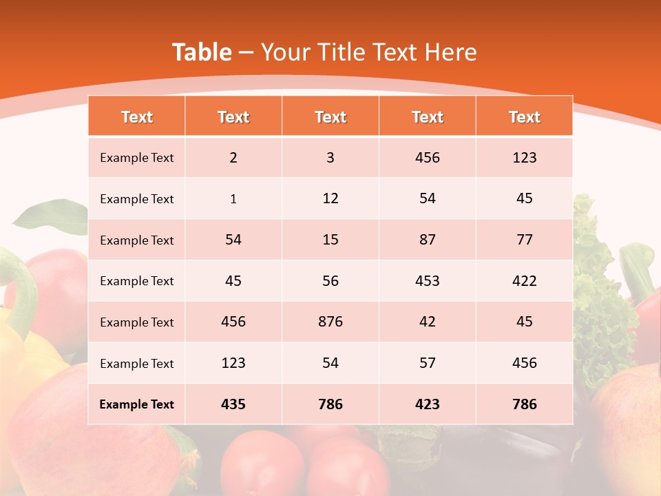 Fruit Produce Garden Stuff PowerPoint Template