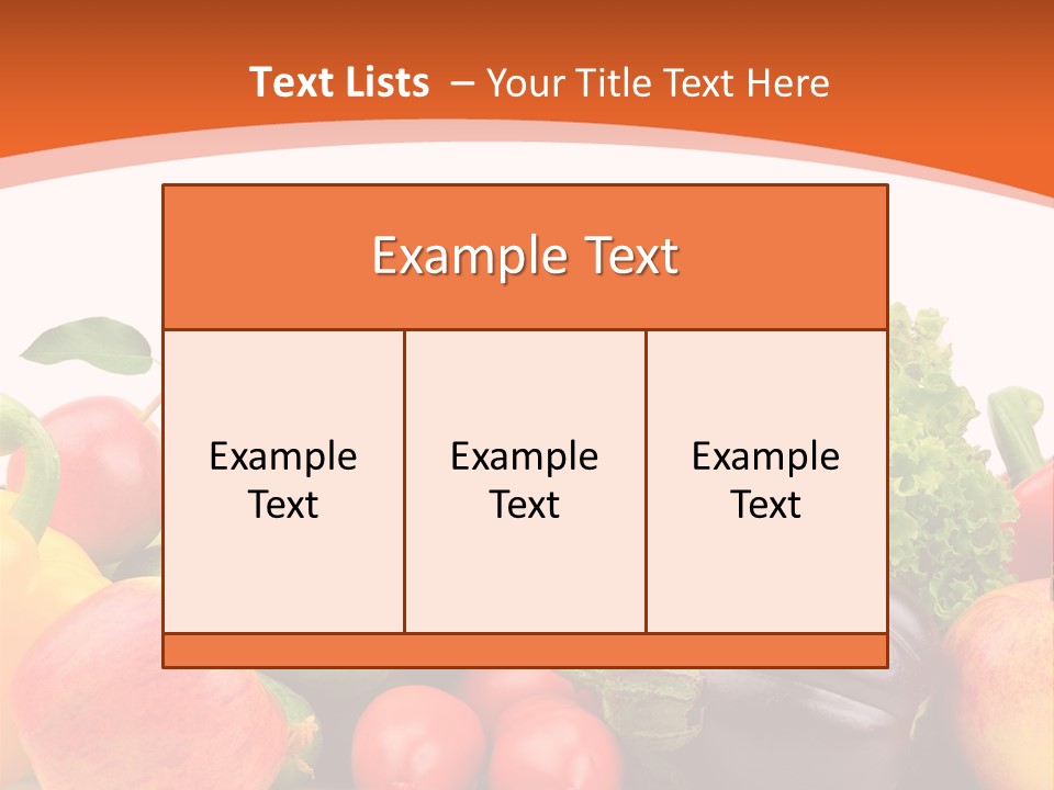 Fruit Produce Garden Stuff PowerPoint Template
