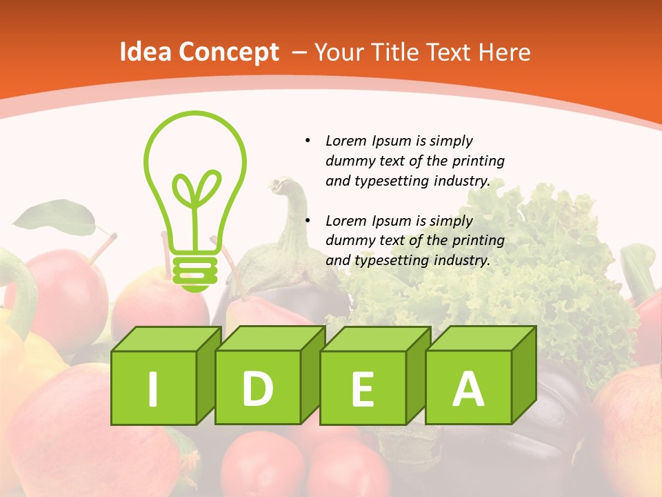 Fruit Produce Garden Stuff PowerPoint Template