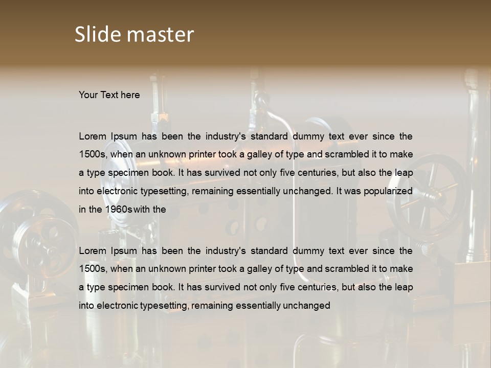 Miniature Chimney Oscillating PowerPoint Template