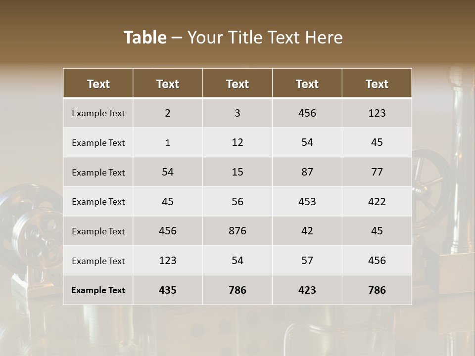 Miniature Chimney Oscillating PowerPoint Template