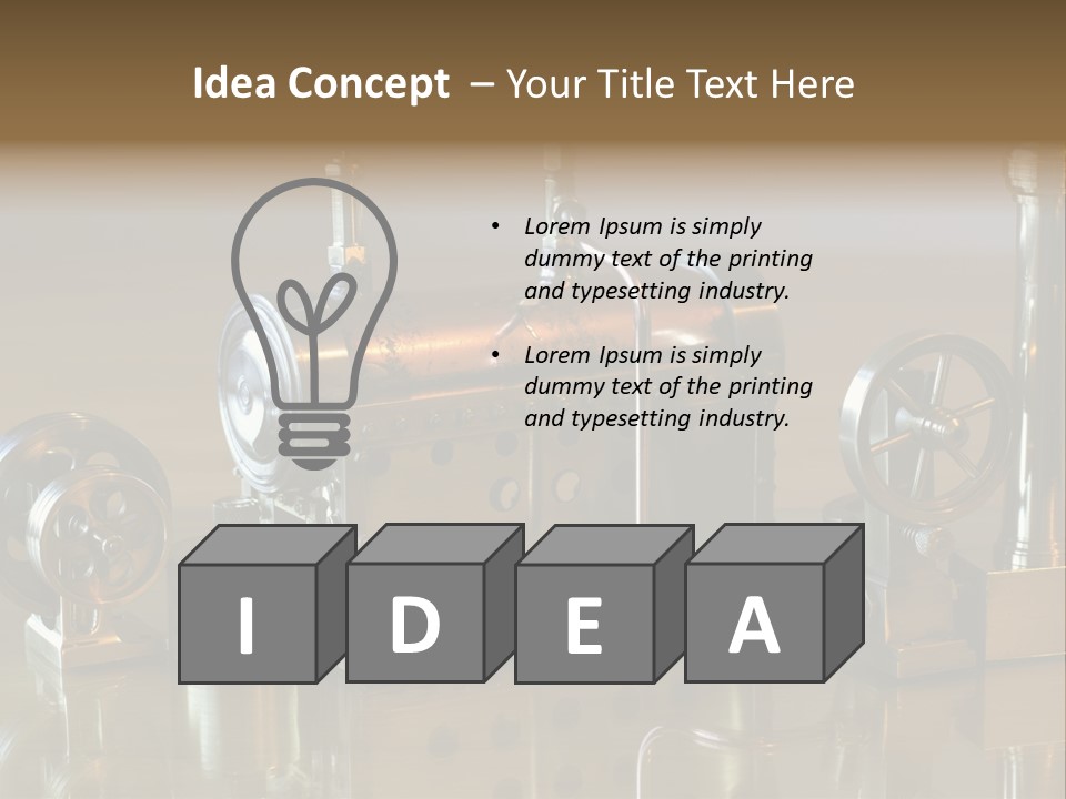 Miniature Chimney Oscillating PowerPoint Template