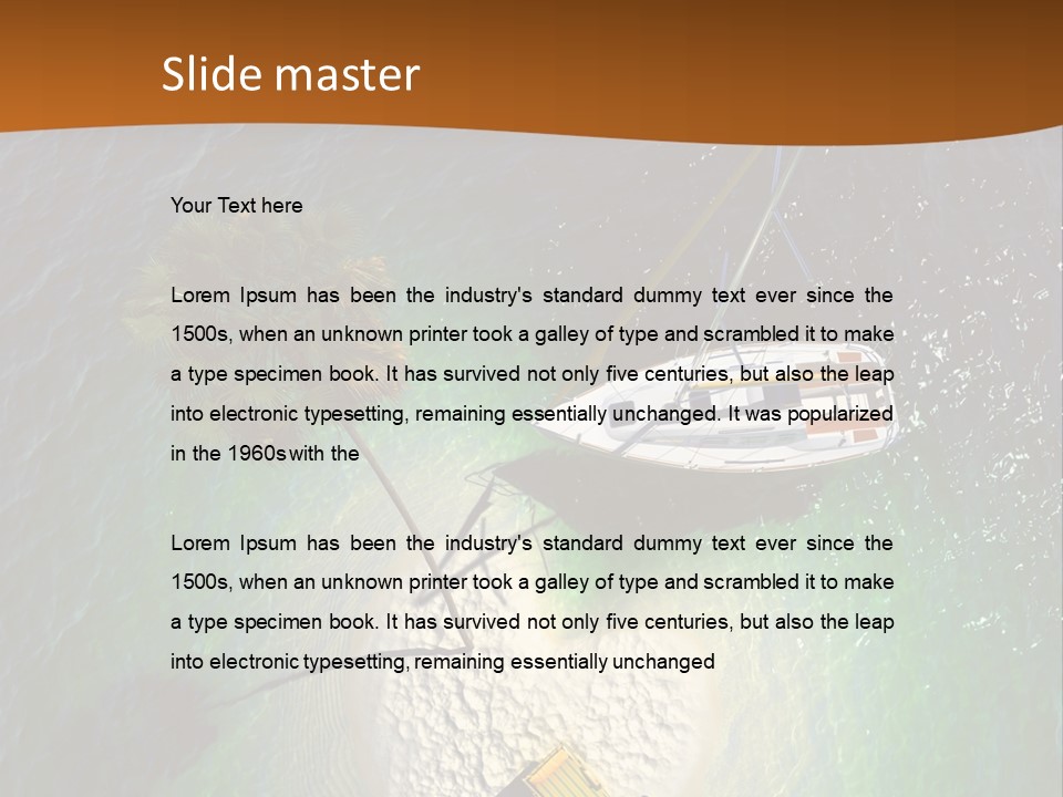 Exotic Nature Seascape PowerPoint Template