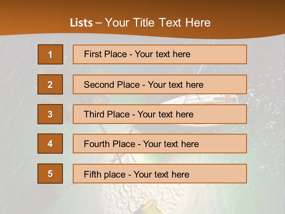 Exotic Nature Seascape PowerPoint Template