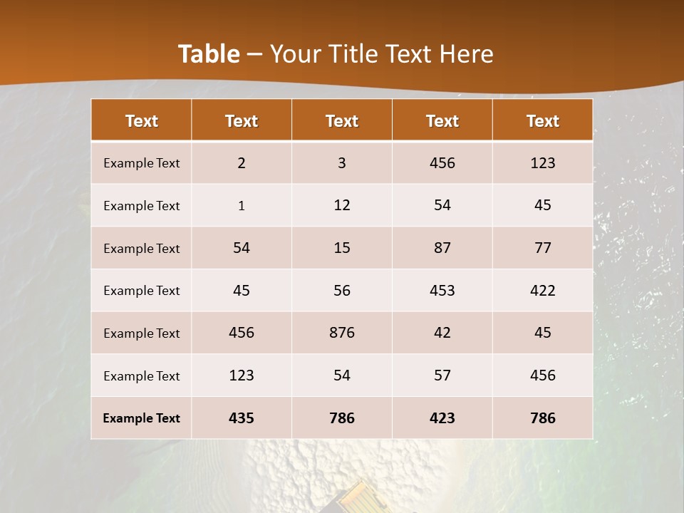 Exotic Nature Seascape PowerPoint Template