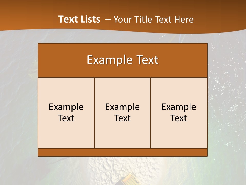 Exotic Nature Seascape PowerPoint Template