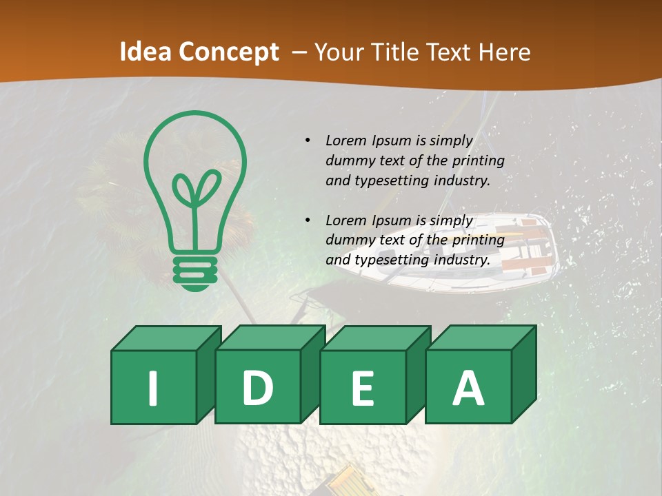 Exotic Nature Seascape PowerPoint Template