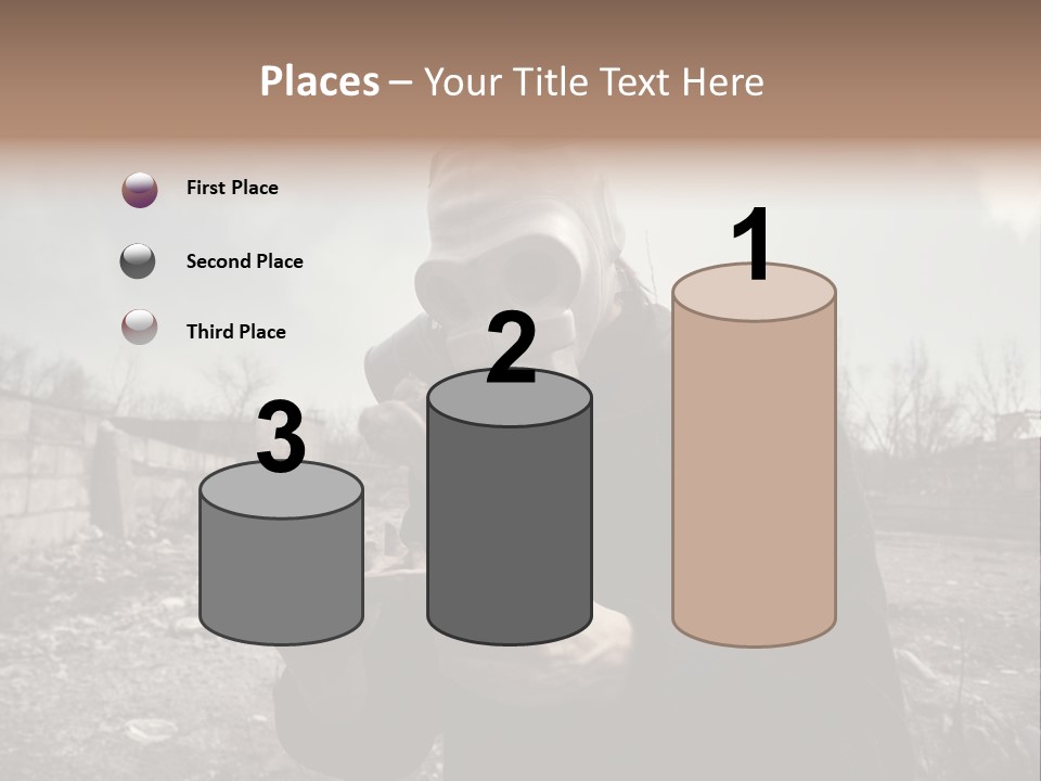 Holding Pollution Human PowerPoint Template