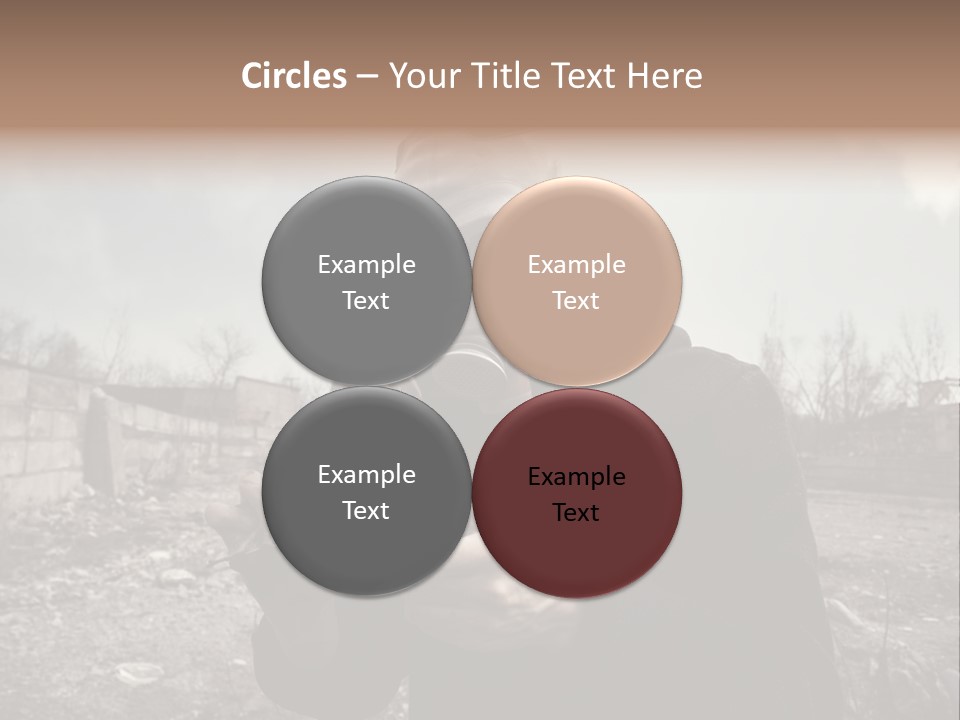 Holding Pollution Human PowerPoint Template