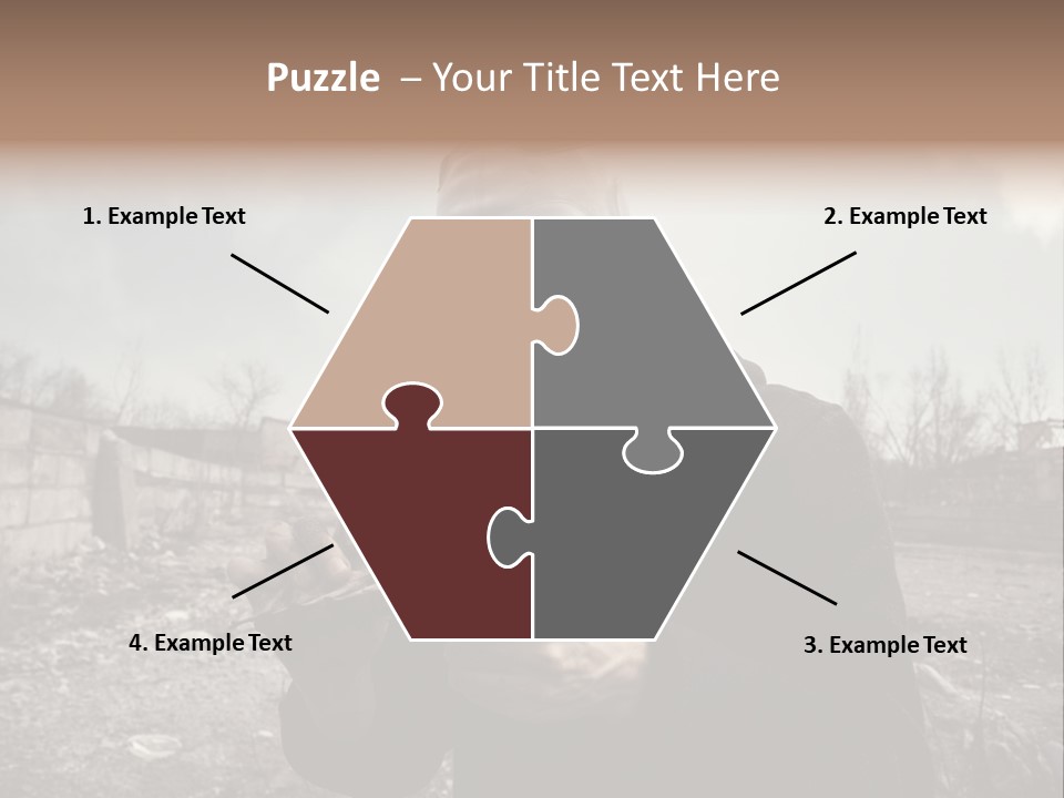 Holding Pollution Human PowerPoint Template