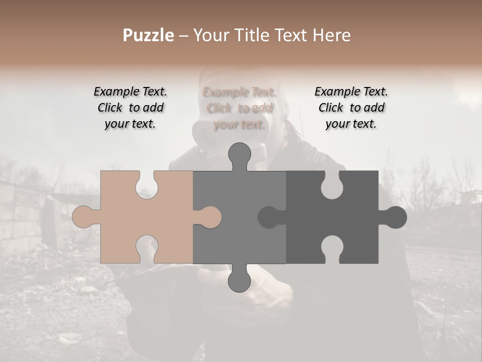 Holding Pollution Human PowerPoint Template