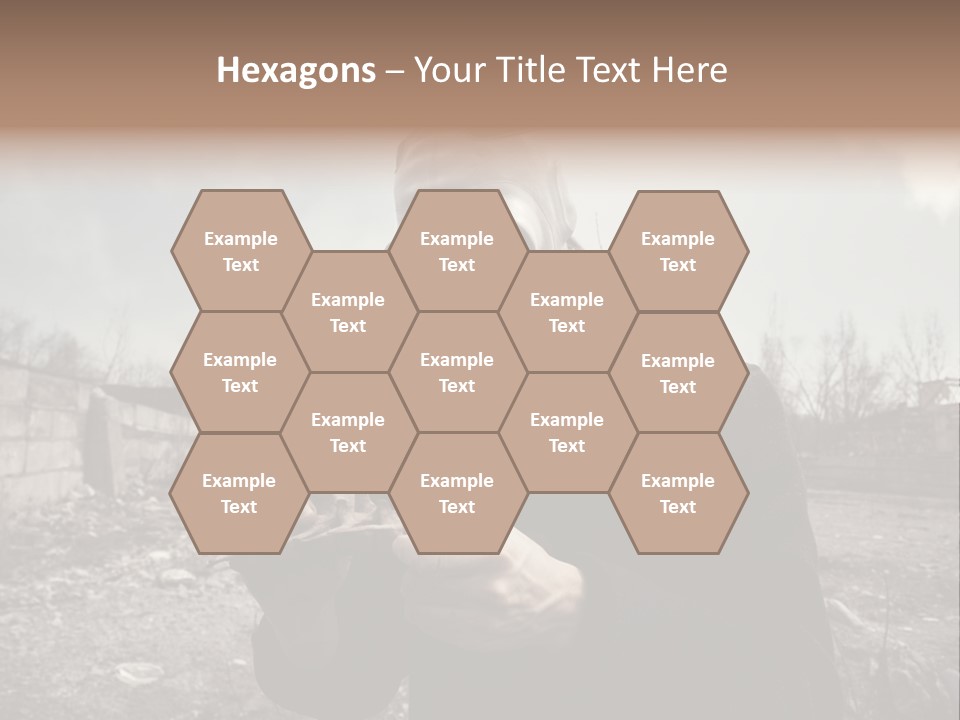 Holding Pollution Human PowerPoint Template