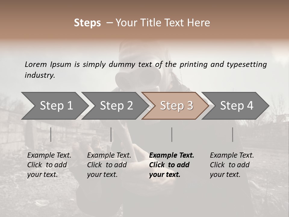 Holding Pollution Human PowerPoint Template