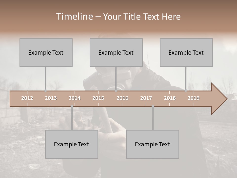 Holding Pollution Human PowerPoint Template