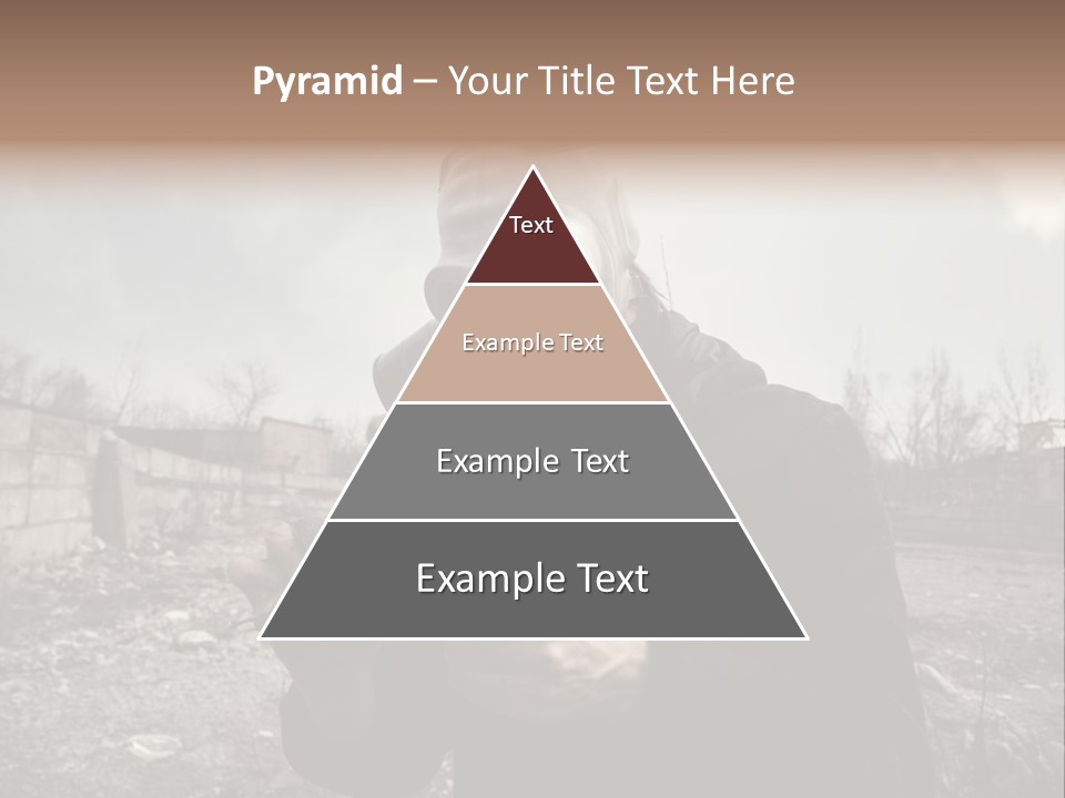 Holding Pollution Human PowerPoint Template