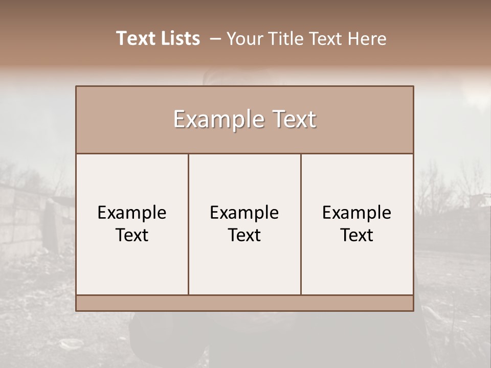 Holding Pollution Human PowerPoint Template