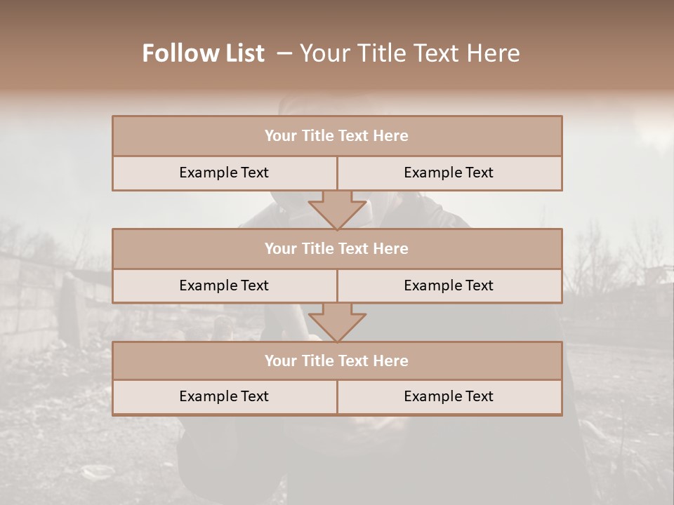 Holding Pollution Human PowerPoint Template