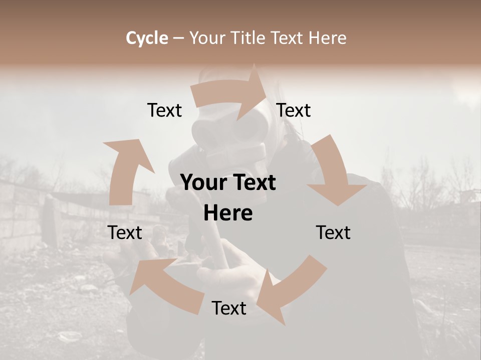 Holding Pollution Human PowerPoint Template