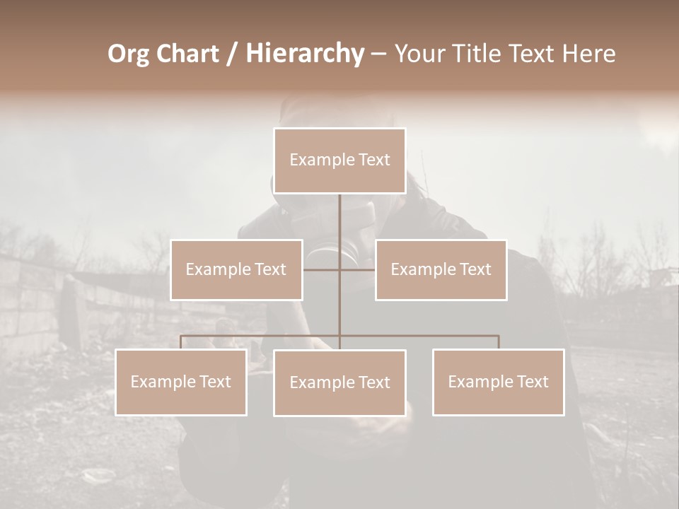 Holding Pollution Human PowerPoint Template