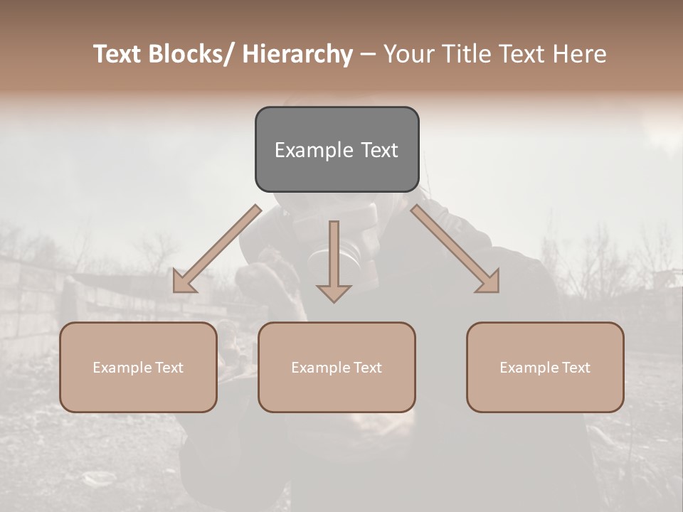 Holding Pollution Human PowerPoint Template