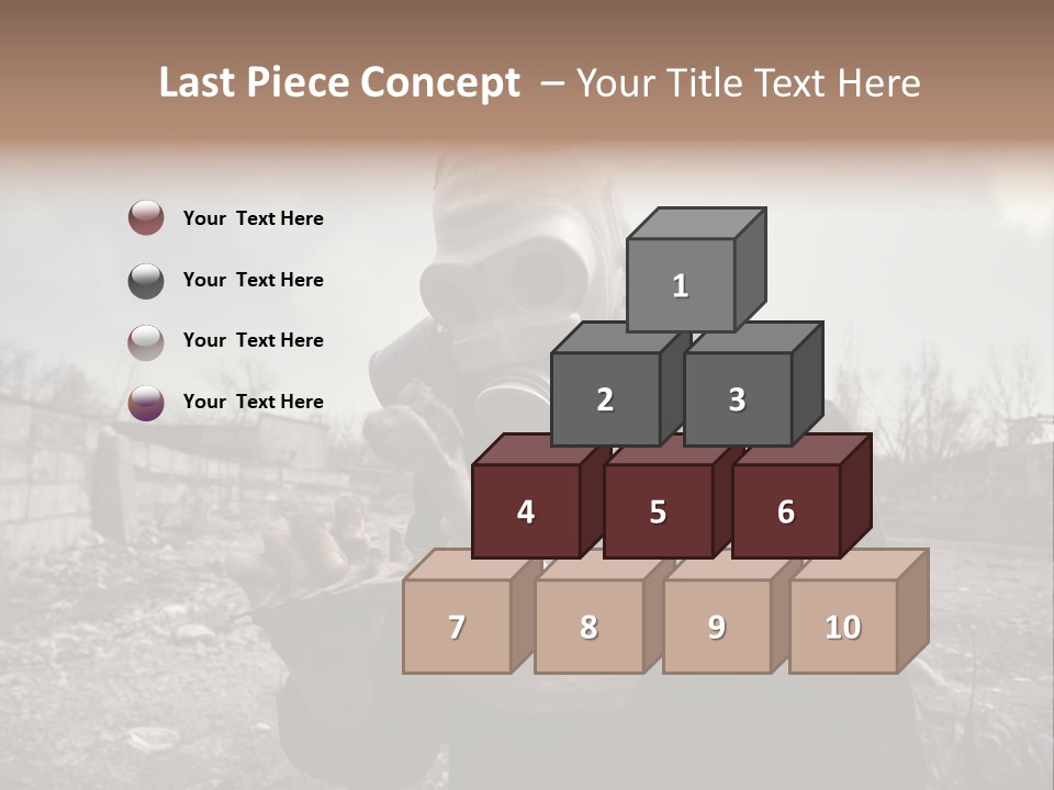 Holding Pollution Human PowerPoint Template