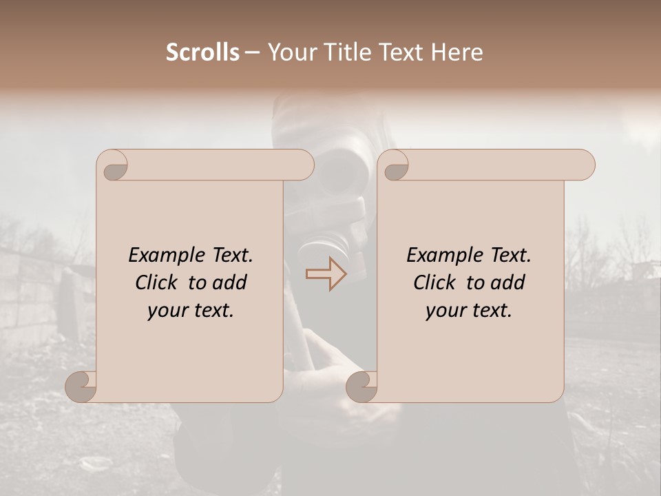 Holding Pollution Human PowerPoint Template