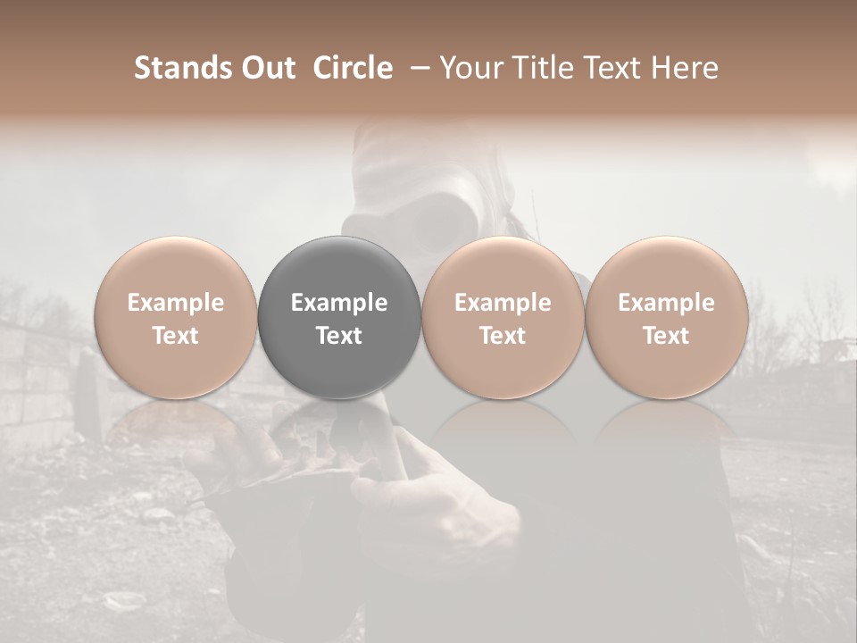 Holding Pollution Human PowerPoint Template