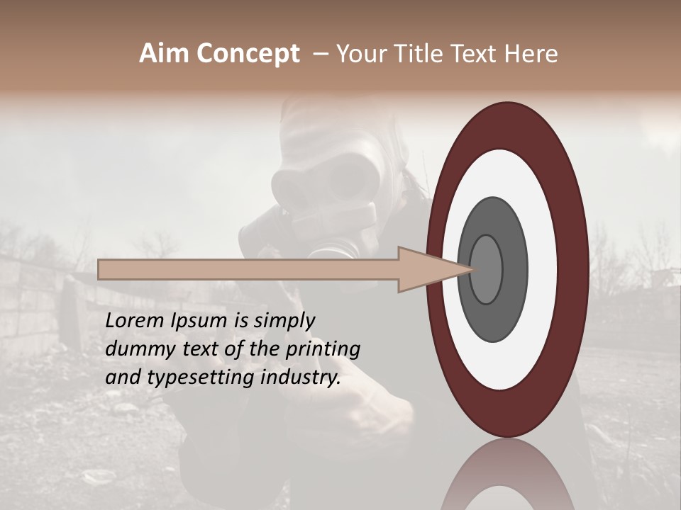 Holding Pollution Human PowerPoint Template