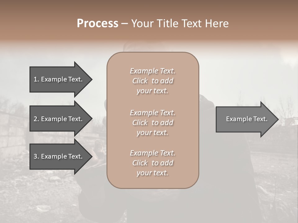 Holding Pollution Human PowerPoint Template