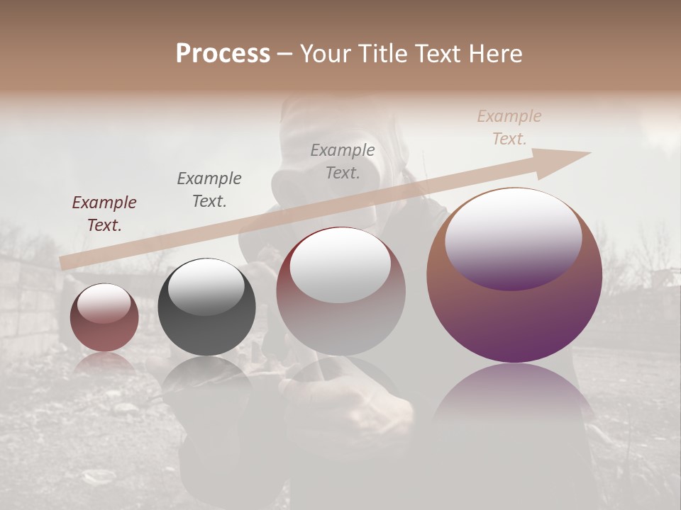 Holding Pollution Human PowerPoint Template