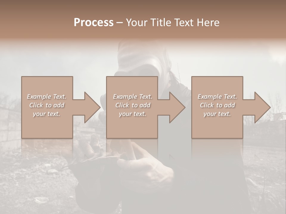 Holding Pollution Human PowerPoint Template