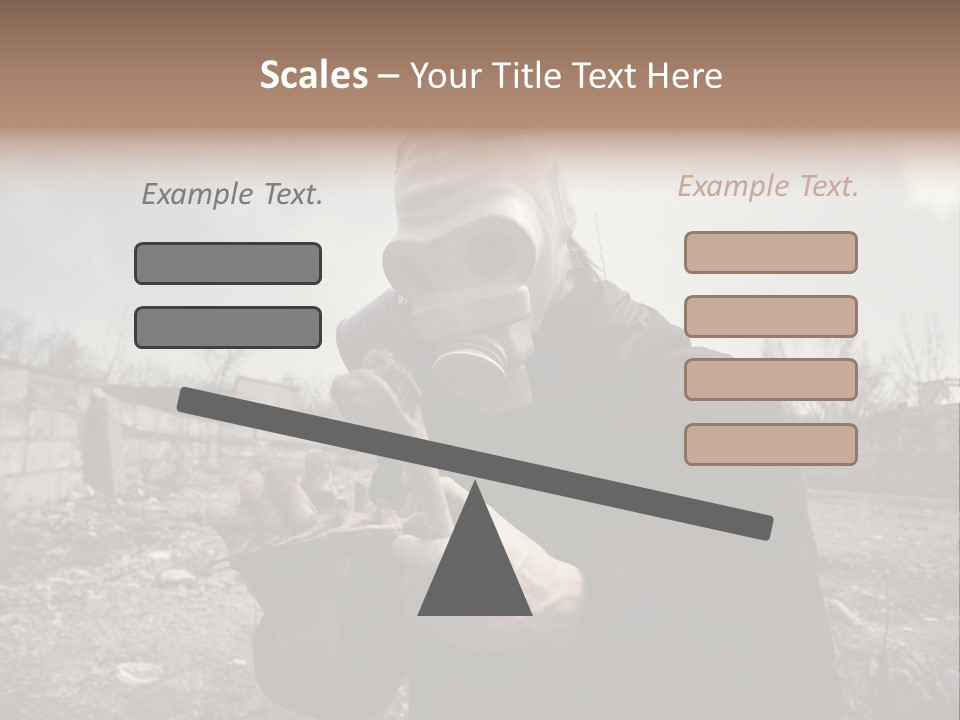 Holding Pollution Human PowerPoint Template