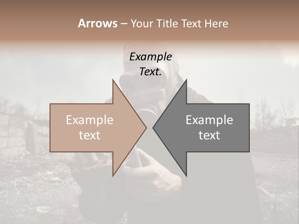 Holding Pollution Human PowerPoint Template