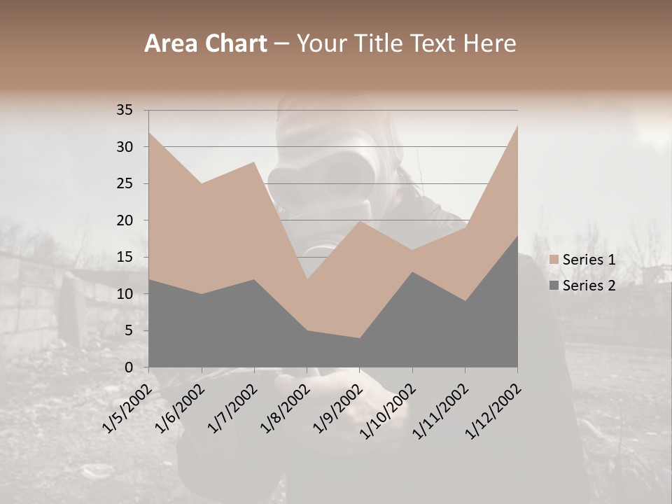 Holding Pollution Human PowerPoint Template