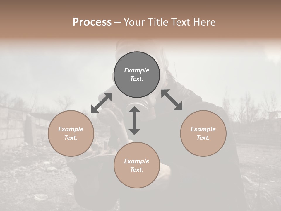 Holding Pollution Human PowerPoint Template