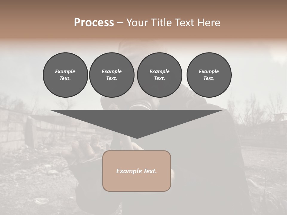 Holding Pollution Human PowerPoint Template