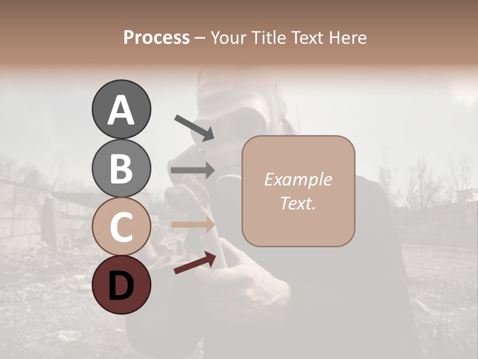 Holding Pollution Human PowerPoint Template