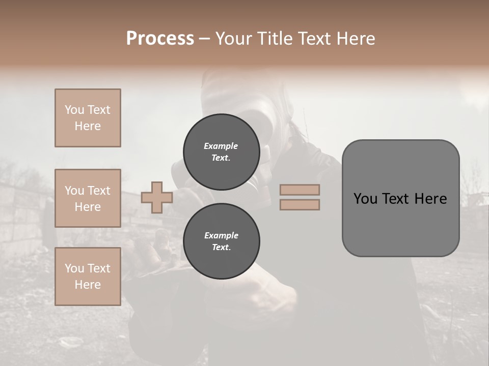 Holding Pollution Human PowerPoint Template