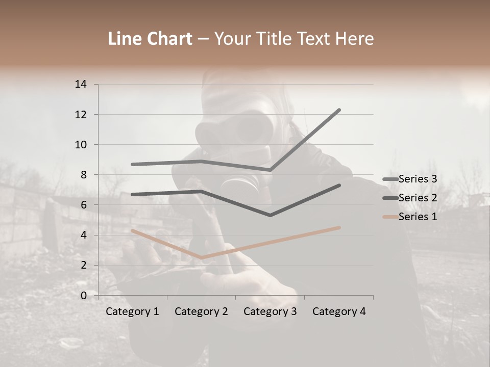Holding Pollution Human PowerPoint Template