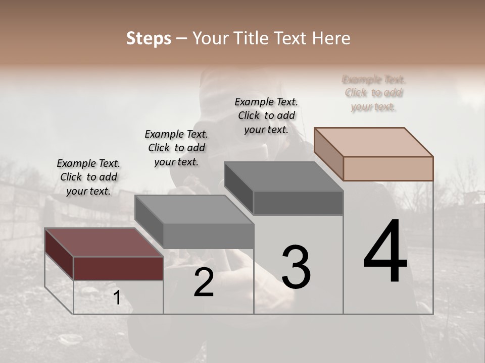 Holding Pollution Human PowerPoint Template