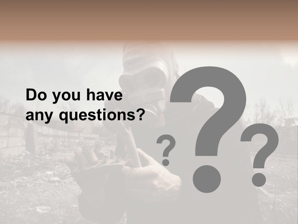 Holding Pollution Human PowerPoint Template