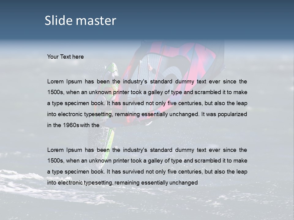 Activity Water Horizon PowerPoint Template