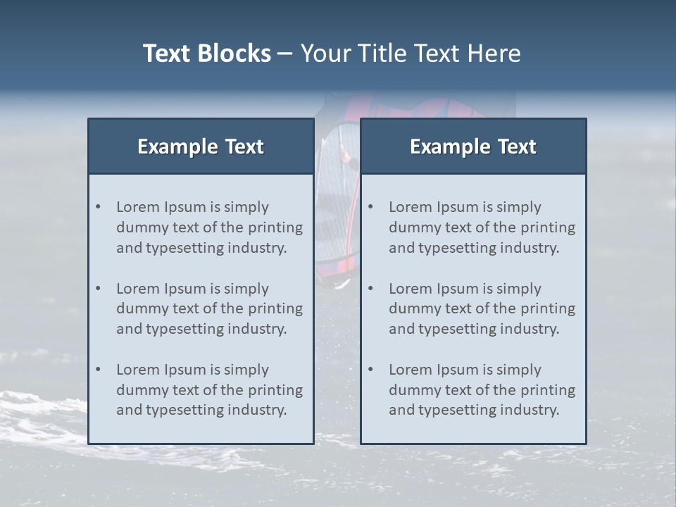 Activity Water Horizon PowerPoint Template