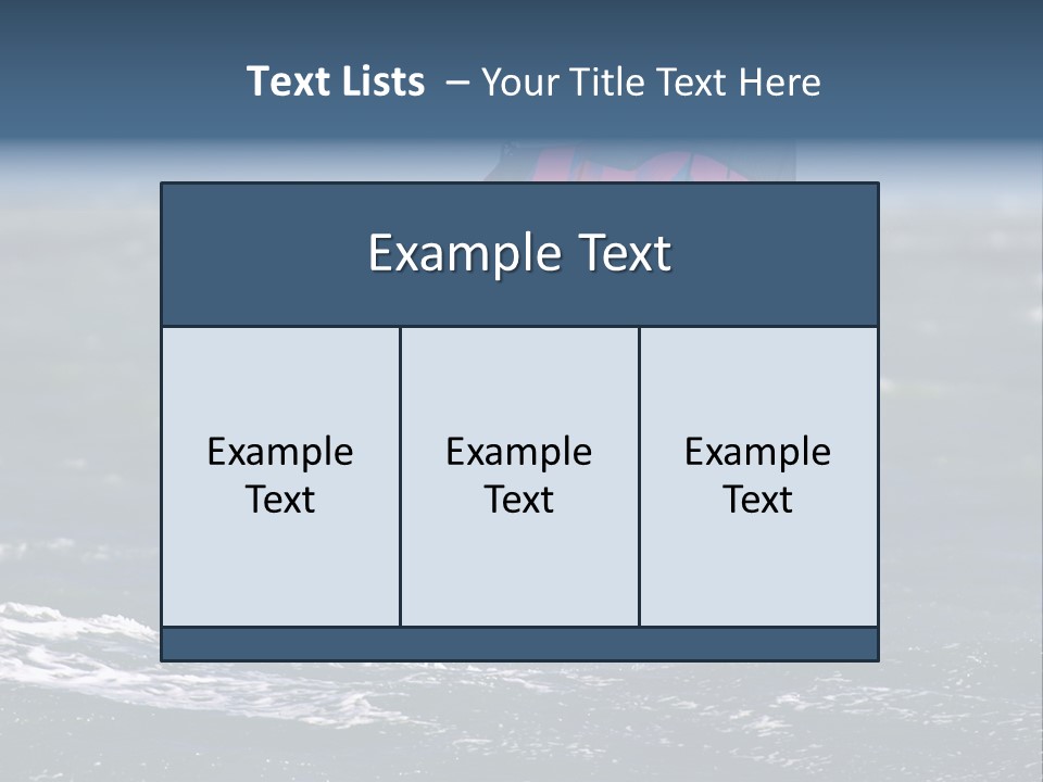 Activity Water Horizon PowerPoint Template