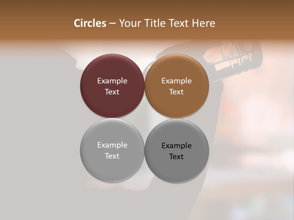 Drinking Background Dark PowerPoint Template