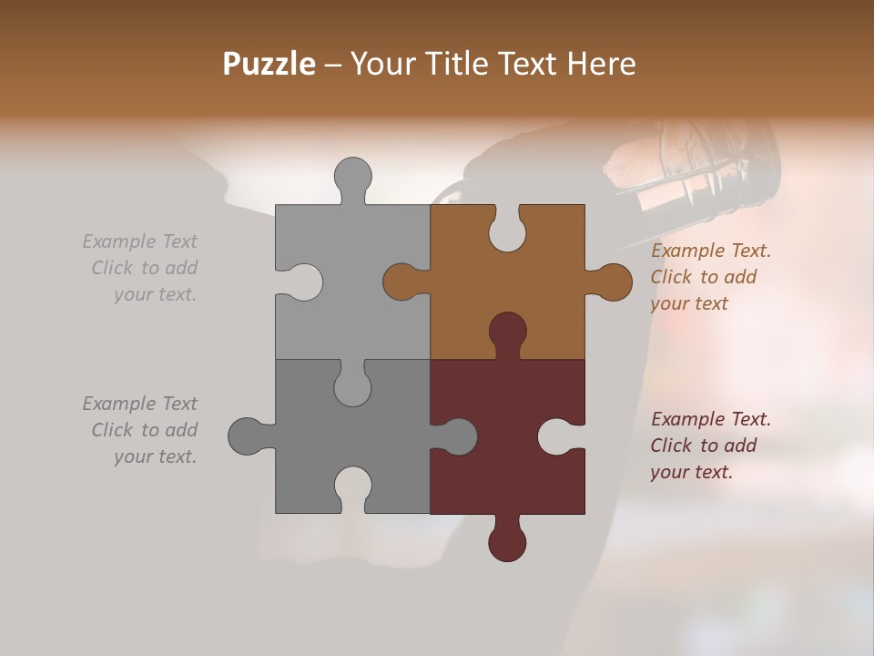 Drinking Background Dark PowerPoint Template