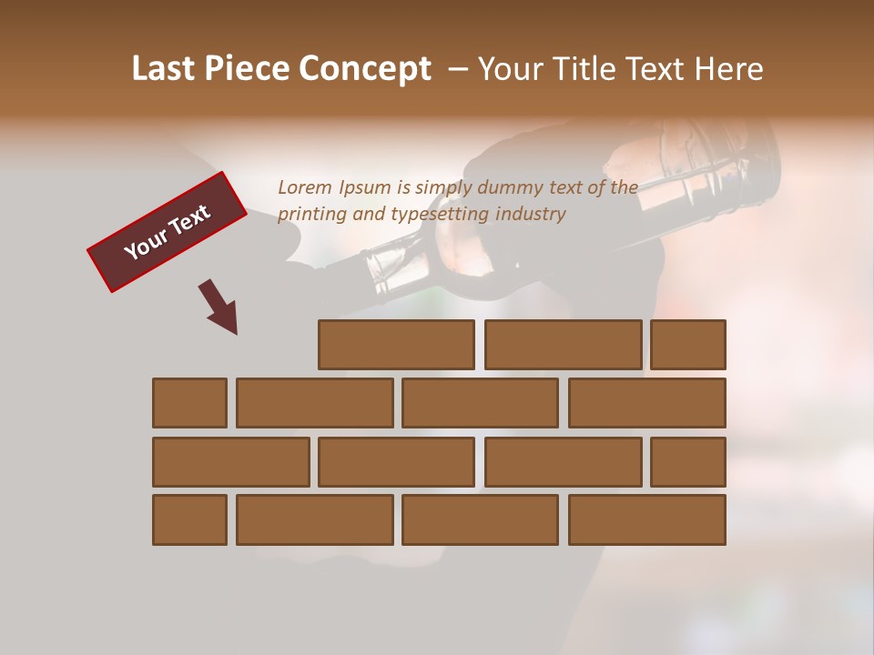 Drinking Background Dark PowerPoint Template