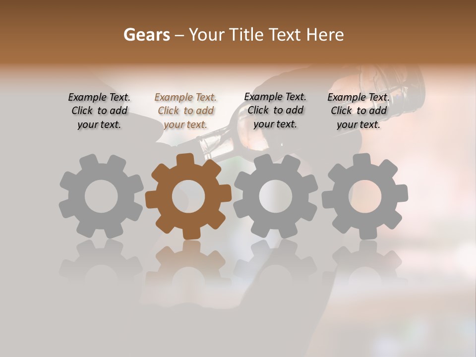 Drinking Background Dark PowerPoint Template