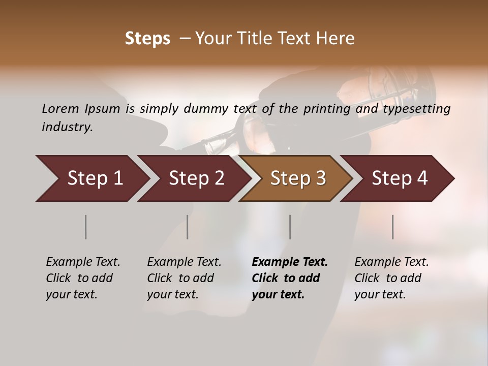 Drinking Background Dark PowerPoint Template