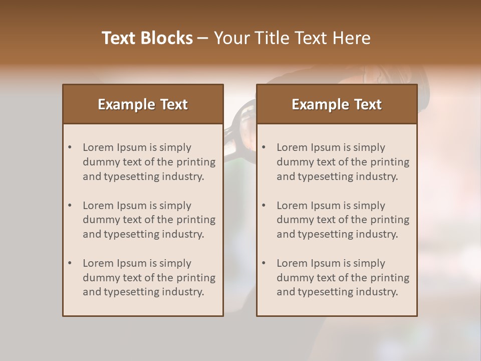 Drinking Background Dark PowerPoint Template